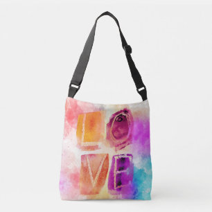 Sac Ajustable Amour Abstrait coloré moderne en aquarelle