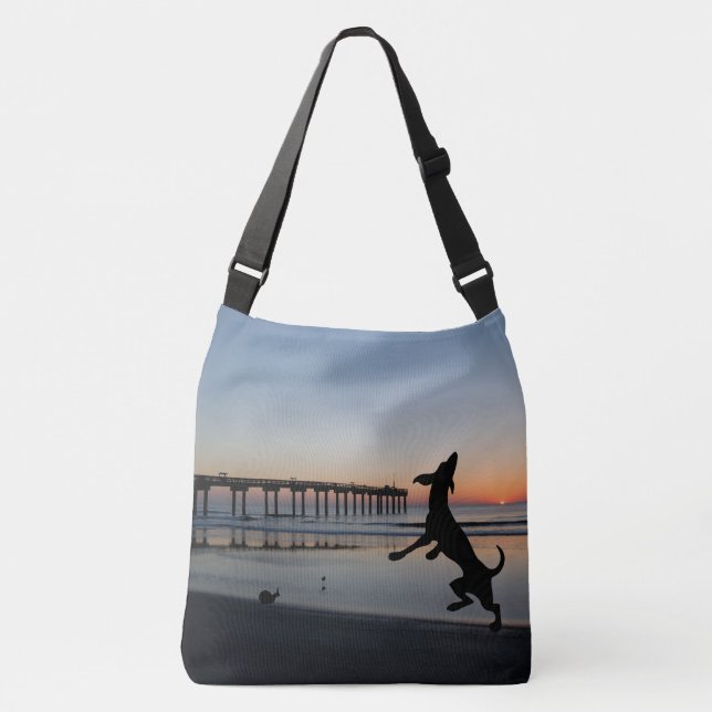 Sac Ajustable "Amoureux de les chiens de plage (Devant)