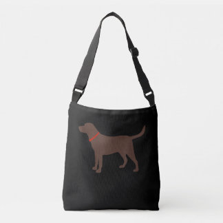 Sac Ajustable Amoureux des chiens | Chocolat Labrador Chien Silh