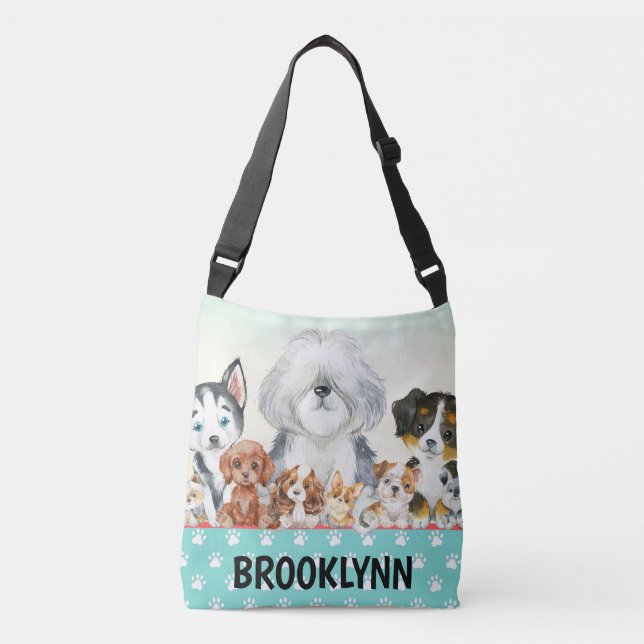 Sac Ajustable Amoureux des chiens personnalisé Fourre-tout  (Devant)