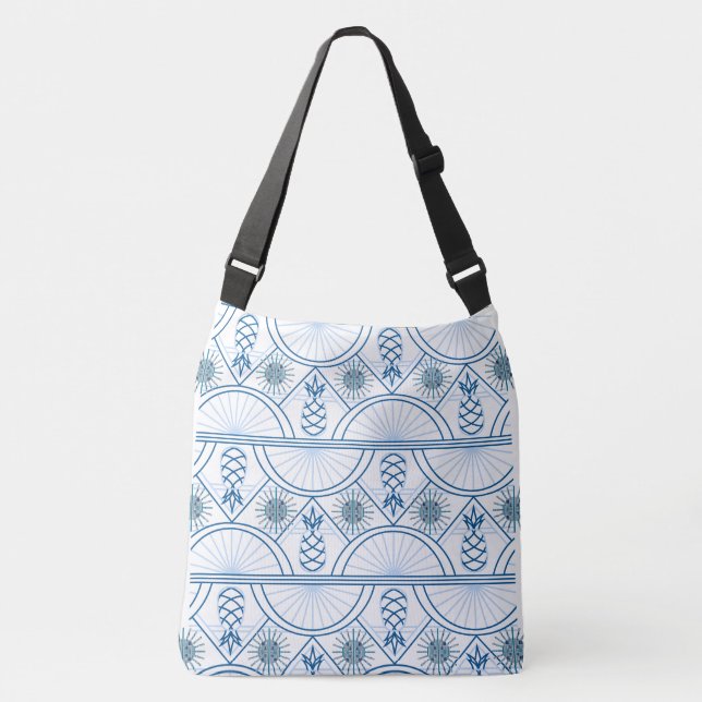Sac Ajustable Ananas bleu (Devant)