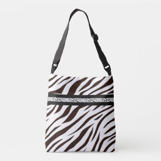 Sac Ajustable Animal print zebra black and white bag market
