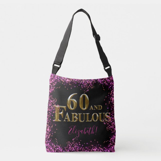 Sac Ajustable Anniversaire 60 ans (Devant)