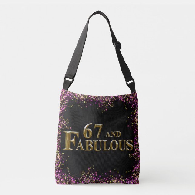 Sac Ajustable Anniversaire 67 ans (Devant)