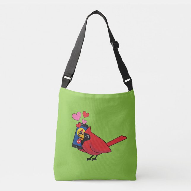Sac Ajustable Appels d'accouplement Cardinal Bird Love (Devant)