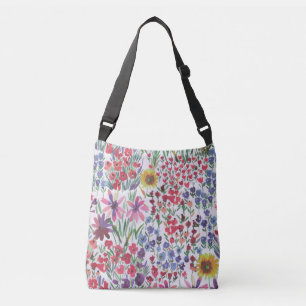 Sac Ajustable Aquarelle colorée Jardin botanique floral