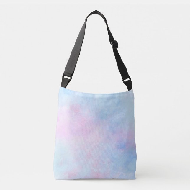 Sac Ajustable Aquarelle Dreamy Rose bleu turquoise (Devant)