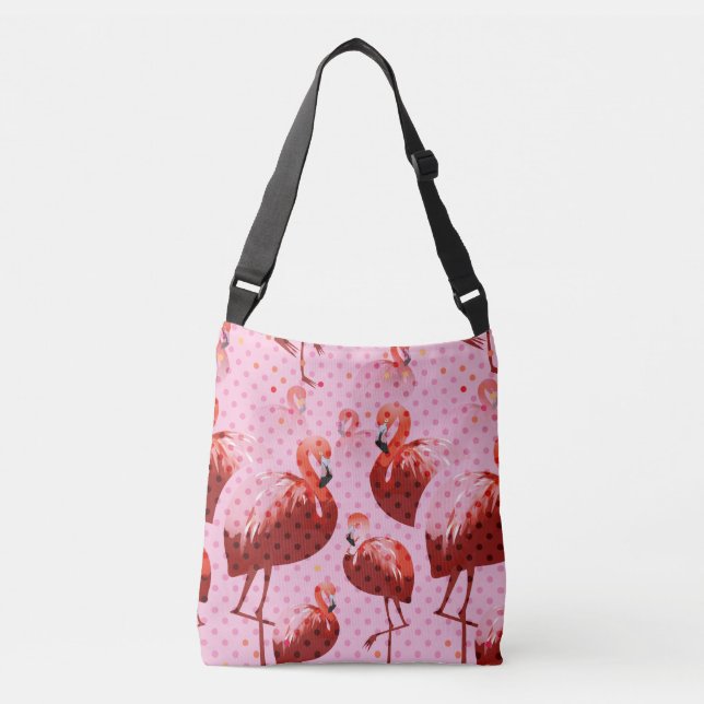 Sac Ajustable Aquarelle Flamingo Patte (Devant)