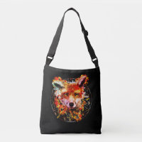 Aquarelle Fox Spirit Animal Flower Of Life