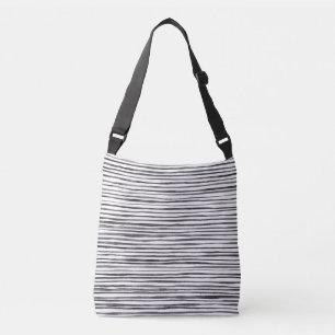 Sac Ajustable Aquarelle moderne noir et blanc