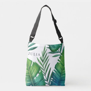 Sac Ajustable Aquarelle personnalisée Feuilles tropicaux