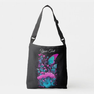 Sac Ajustable aquarelle végétale rose pourpre