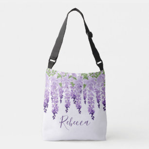 Sac Ajustable Aquarelle Wisteria Nom personnalisé
