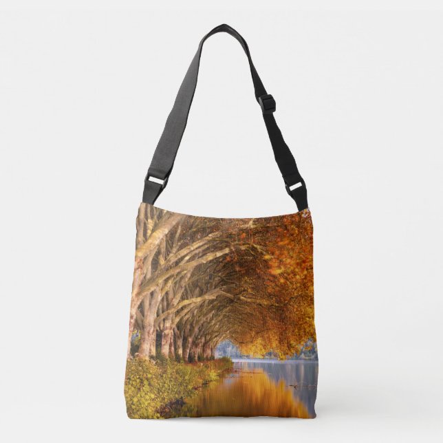 Sac Ajustable Arbres d'automne sur un lac (Devant)