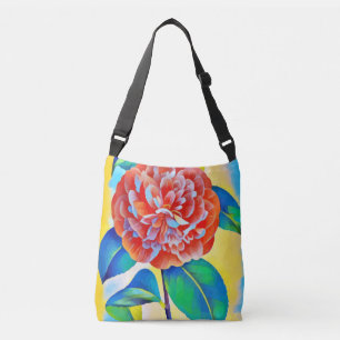 Sac Ajustable arc-en-ciel aux fleurs rouges art coloré abstrait
