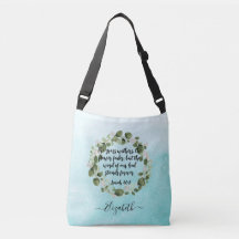 Arrosage avec la Bible Verse Aquarelle Eucalyptus