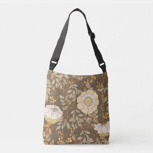 Sac Ajustable Art Nouveau : Vintage Floral Décoratif.