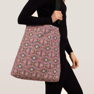 Sac Ajustable Art original maximaliste rose noir