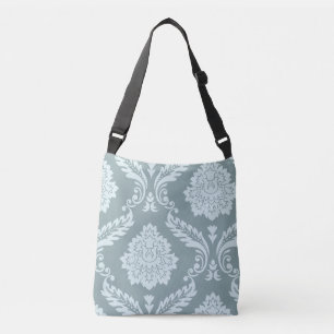 Sac Ajustable Art Rococo Damassé I Bleu de Canard+Turquoise