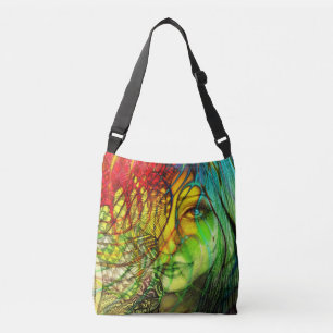 Sac Ajustable Artistic Colorful Arc-en-ciel Original Art Girl