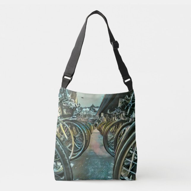 Sac Ajustable artwork cyclable vintage (Devant)