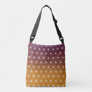 Sac Ajustable Asanoha japonais traditionnel Imprimer Bourgogne e