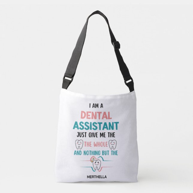 Sac Ajustable ASSISTANT DENTAIRE Drôle Drôle La dent entière (Devant)