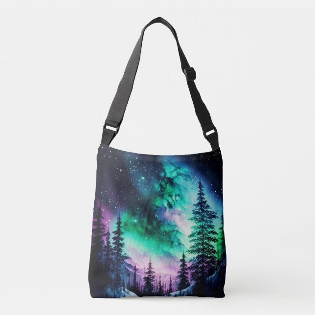 Sac Ajustable Aurora céleste boréale Lumières nord vives (Devant)
