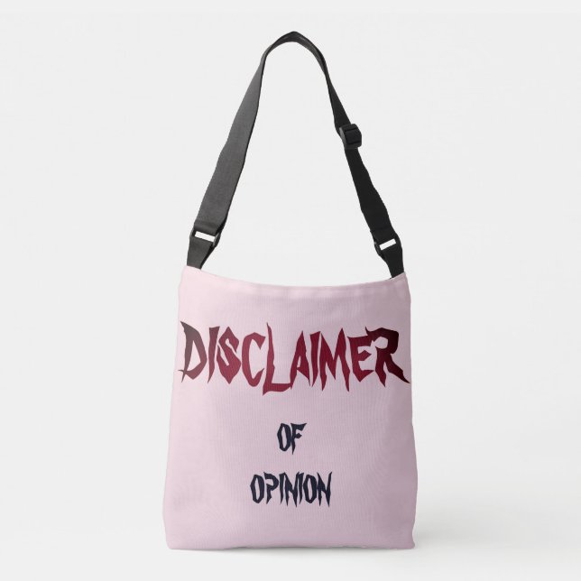 Sac Ajustable "Avis de non-responsabilité" (Devant)