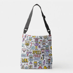 Sac Ajustable Avril Fools : Jeu de Doodles Colorés.