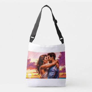 Sac Ajustable bag with romantic print of two lovers