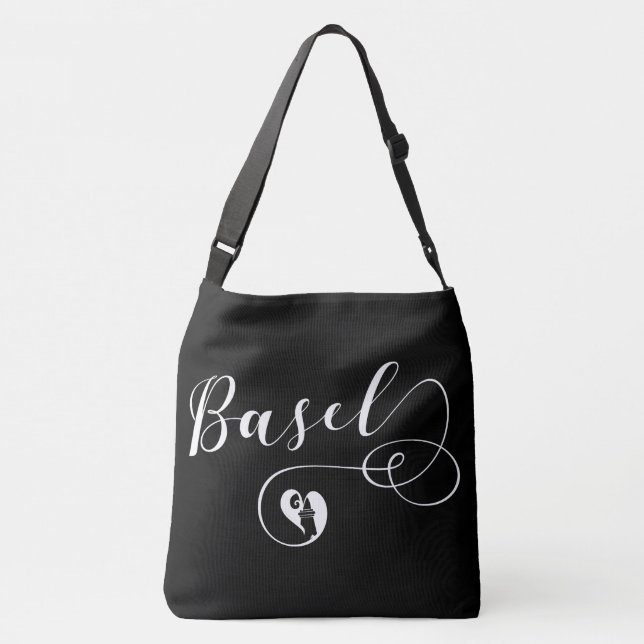 Sac Ajustable Bâle Coeur Drapeau, Suisse, Bâle (Dos)