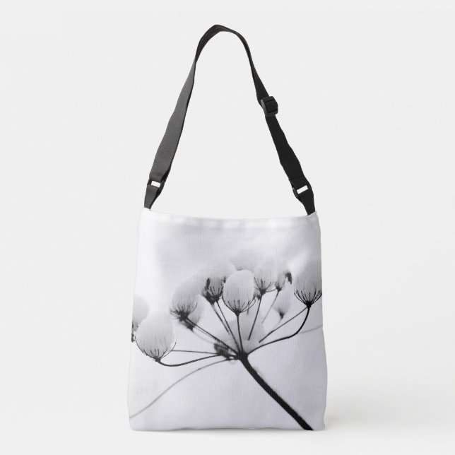 Sac Ajustable Balles Neutres Blanches De Neige Florales Par Ava (Dos)