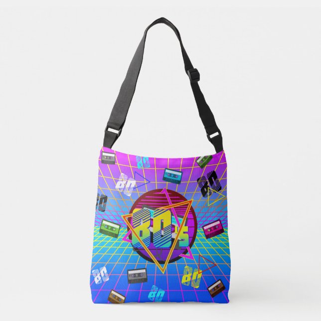 SAC AJUSTABLE BANDE DE CASSETTE DE LA VIEILLE ÉCOLE DES ANNÉES 8 (Devant)