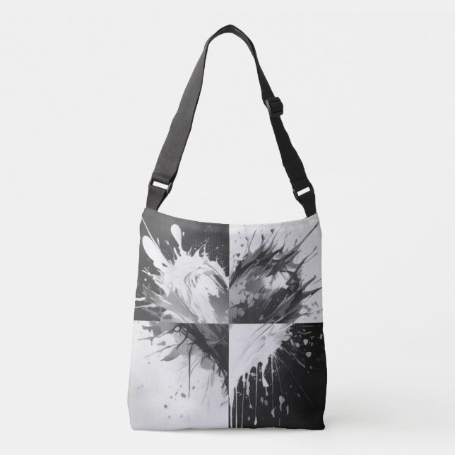 Sac Ajustable Bandolera heart splash. (Devant)