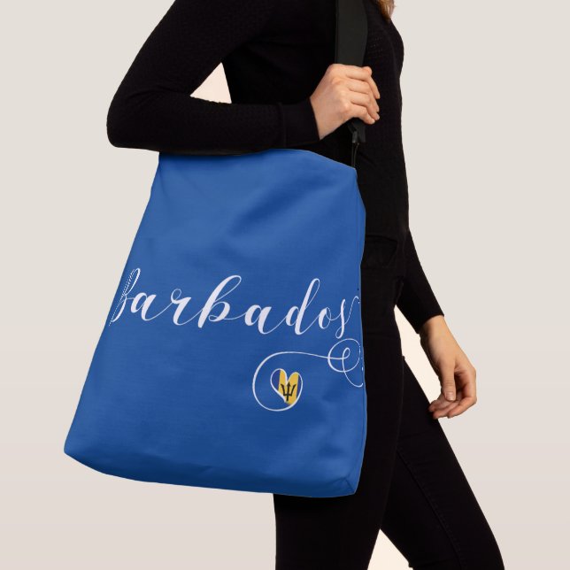 Sac Ajustable Barbados Heart Flag, Barbadien (De près)