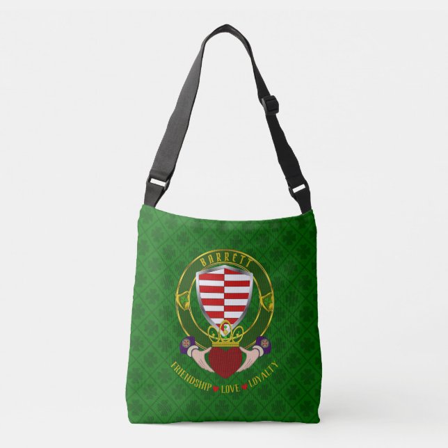 Sac Ajustable Barrett Irish Shield & Claddagh (Devant)