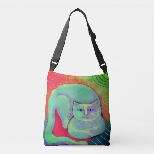 Sac Ajustable Beau Art Chat Abstrait (Devant)