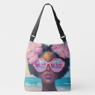 Sac Ajustable Beauté tropicale dans les tons roses