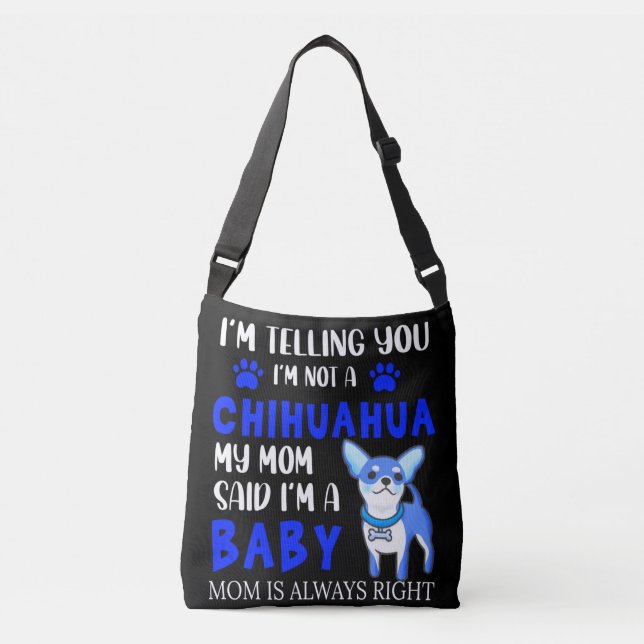 SAC AJUSTABLE "BÉBÉ CHIHUAHUA" MME FOURRE-TOUT. (Devant)