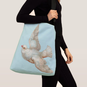 Sac Ajustable  belle colombe blanche