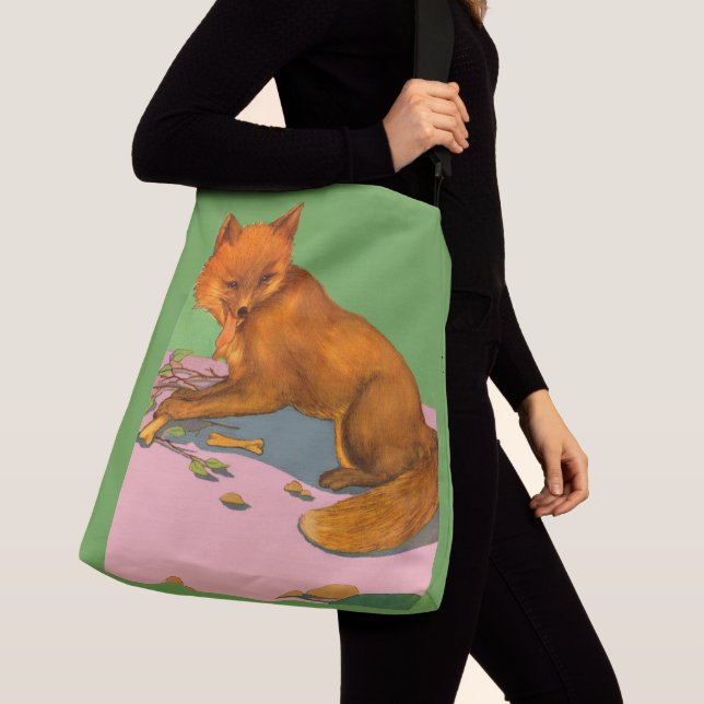 Sac Ajustable belle impression de renard (De près)