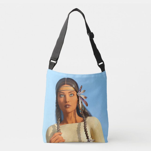 Sac Ajustable Belle tenue autochtone amérindienne (Devant)