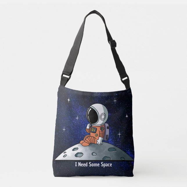 Sac Ajustable Besoin d'espace, astronaute, homme d'espace, perso (Devant)