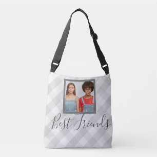Sac Ajustable Best Friends Photo Grey Plaid