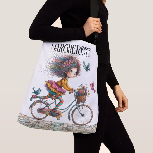 Sac Ajustable Bicyclette mignonne - Voir Retour - Fourre-tout (De près)