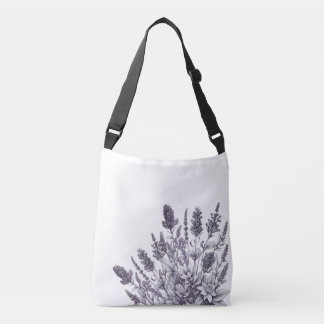 Sac Ajustable Black and White Flowers