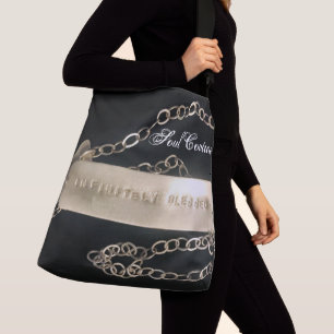 Sac Ajustable Black Infiniment béni Crossbody fourre-tout