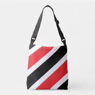 Sac Ajustable Blancs noirs rouges diagonaux