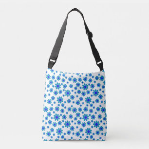 Sac Ajustable Bleu Floral Repeating Daisy Motif
